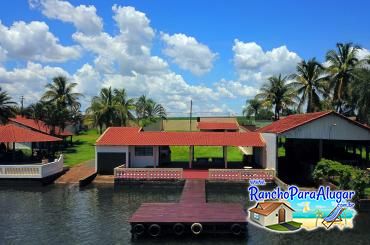 Rancho Recanto do Rio Grande para Alugar em Miguelopolis - Vista do Rio para o Píer