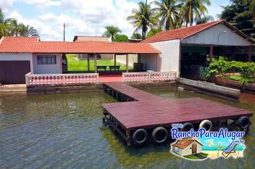 Rancho Recanto do Rio Grande para Alugar em Miguelopolis - Vista do Rio para o Rancho