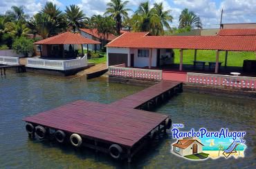 Rancho Recanto do Rio Grande para Alugar em Miguelopolis - Vista do Rio para o Píer