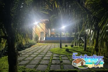 Rancho Jangada para Alugar em Miguelopolis - Vista do Rio para a Piscina