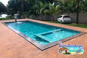 Rancho 05 para Alugar em Miguelopolis - Piscina ao Lado da Área Gourmet